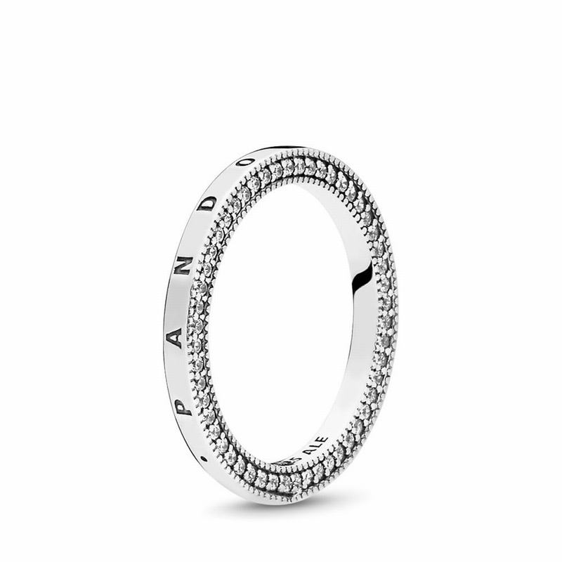 Pandora Signature Hearts Stackable Ring Silver Egypt ZU2940573